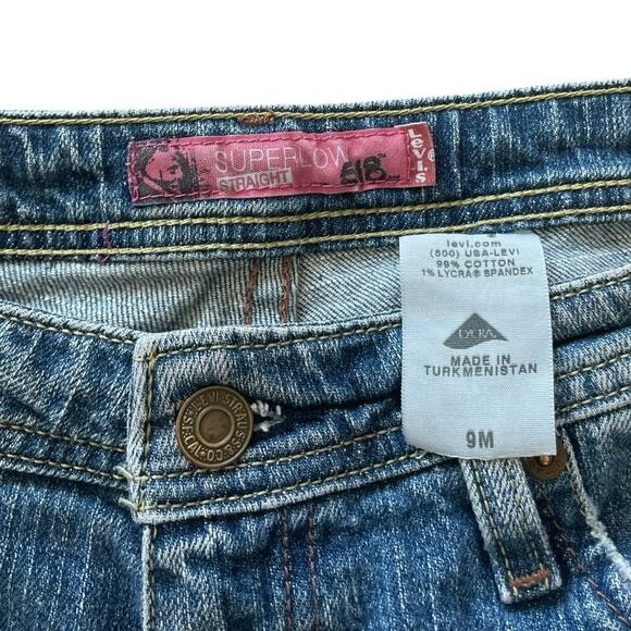 Levi's Vintage Super Low Rise Straight Leg 518 Jeans - Picture 9 of 9